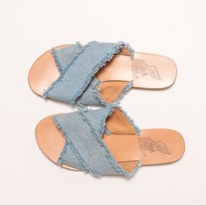 Ancient Greek Sandals Denim Sandals